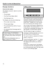 Preview for 18 page of Miele G6835SCI Operating Instructions Manual