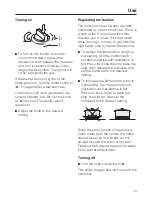 Preview for 13 page of Miele GAS COMBISET CS 1011 Operating And Installation Instructions