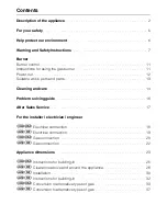 Preview for 4 page of Miele GAS KM 81-2 Operating Instructions Manual