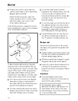 Preview for 12 page of Miele GAS KM 81-2 Operating Instructions Manual