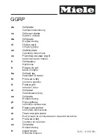 Miele GGRP Operating Instructions Manual preview