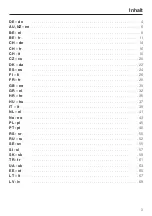 Preview for 3 page of Miele GOURMET HBBL 71 Manual