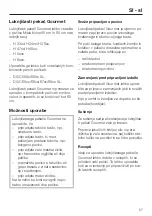 Preview for 57 page of Miele GOURMET HBBL 71 Manual