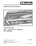 Miele GT 316 ES Operating Instructions Manual preview