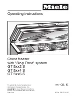 Preview for 1 page of Miele GT 52 S Operating Instructions Manual