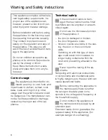 Preview for 8 page of Miele H 135 MB Operating Instructions Manual