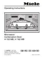 Miele H 152 MB Operating Instructions Manual preview