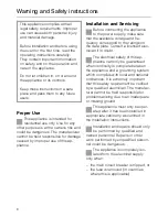 Preview for 6 page of Miele H 214 B Operating Instructions Manual