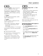 Preview for 15 page of Miele H 214 B Operating Instructions Manual