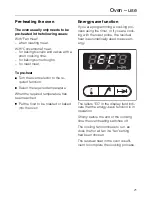 Предварительный просмотр 21 страницы Miele H 215 B Operating Instructions Manual