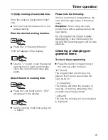 Preview for 25 page of Miele H 217 B Operating Instructions Manual