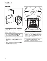 Предварительный просмотр 58 страницы Miele H 217 B Operating Instructions Manual