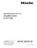 Preview for 1 page of Miele H 217 B2 Operating Instructions Manual