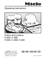 Preview for 1 page of Miele H 248 Operating Instructions Manual