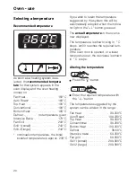 Preview for 20 page of Miele H 255 Operating Instructions Manual