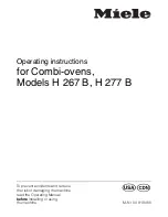 Miele H 267 B Operating Instructions Manual preview