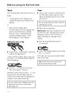 Preview for 12 page of Miele H 267 B Operating Instructions Manual