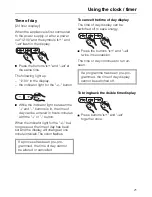 Предварительный просмотр 21 страницы Miele H 283 B2 Operating Instructions Manual