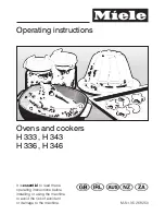 Miele H 333 Operating Instructions Manual preview
