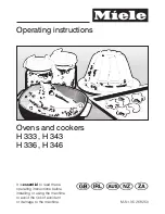 Preview for 1 page of Miele H 333 Operating Instructions Manual