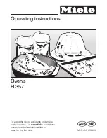 Miele H 357 Operating Instructions Manual preview