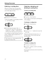 Предварительный просмотр 22 страницы Miele H 387-1 BP KAT Operating Instructions Manual