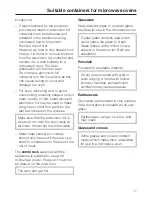 Preview for 17 page of Miele H 4010 BM Operating Instructions Manual