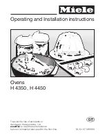 Miele H 4350 Operating And Installation Manual предпросмотр