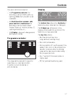 Preview for 17 page of Miele H 4350 Operating And Installation Manual