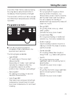 Preview for 25 page of Miele H 4350 Operating And Installation Manual