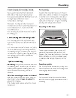 Preview for 49 page of Miele H 4350 Operating And Installation Manual