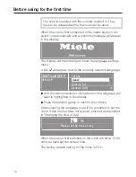 Preview for 16 page of Miele H 4541 Operating And Installation Manual