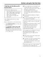 Preview for 15 page of Miele H 4740 B Operating Instructions Manual