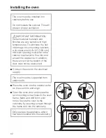 Предварительный просмотр 62 страницы Miele H 4742 BP Operating And Installation Instructions