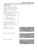 Preview for 21 page of Miele H 4890 BP2 Pyrolytic Operating And Installation Instructions