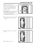 Предварительный просмотр 67 страницы Miele H 4894 BP2 Operating and Operating And Installation Manual