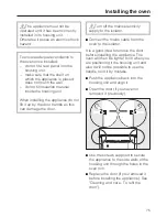 Preview for 75 page of Miele H 5140 BP Operating And Installation Instructions