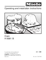 Miele H 5681 B Operating And Installation Manual предпросмотр