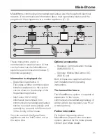 Preview for 21 page of Miele H 5681 B Operating And Installation Manual