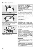 Предварительный просмотр 42 страницы Miele H 6100 BM Operating And Installation Instructions