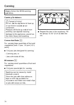 Предварительный просмотр 78 страницы Miele H 6100 BM Operating And Installation Instructions