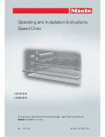 Предварительный просмотр 1 страницы Miele H 6700 BM Operating And Installation Instructions