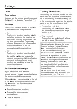 Preview for 42 page of Miele H 7164 B Operating And Installation Instructions