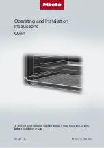 Miele H 7263 BP Operating And Installation Instructions предпросмотр