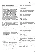 Предварительный просмотр 45 страницы Miele H 7263 BP Operating And Installation Instructions