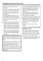 Предварительный просмотр 64 страницы Miele H 7263 BP Operating And Installation Instructions