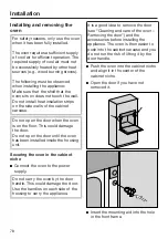 Предварительный просмотр 78 страницы Miele H 7263 BP Operating And Installation Instructions