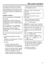 Preview for 57 page of Miele H 7840 BM Operating And Installation Instructions