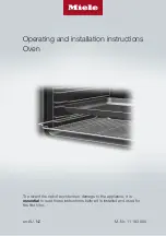 Miele H 7860 BPX Operating And Installation Instructions предпросмотр