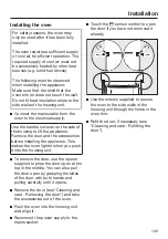 Предварительный просмотр 129 страницы Miele H 7860 BPX Operating And Installation Instructions